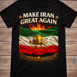 Make Iran Great Again T-Shirt | Lion & Sun Persian Heritage Design
